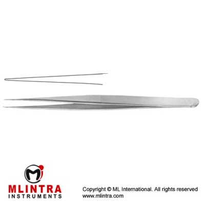 Jeweller Forceps 1x2 Teeth Stainless Steel, 13.5 cm - 5 1/4" Tip Size 0.4 mm
